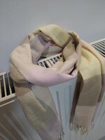 Thin checkered women's scarf