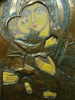 Mária és Kis Jézus lkon - Eleusza lstenanya