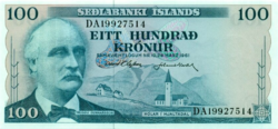 Izland 100 Korona 1961 UNC