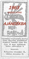 1963 január 4  /  Népszabadság  /  Ssz.:  25457