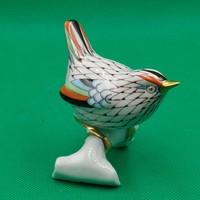 Hollóházi garden pattern scaly oxeye bird figure