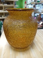 Art Nouveau Czech glass vase