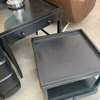 Black interlacing modern coffee table b00424