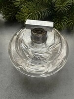 Szép metszésű kristály parfümös üveg