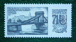 1969. Budapest '71 (I.) A nemzetközi bélyegkiállítás alkalmából (150,-Ft) **
