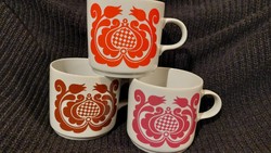 Alföldi porcelán bögre tulipános 3db