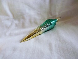 Old glass Christmas tree decoration - acting, twisted icicle!