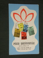 Kártyanaptár, Pécs dohánygyár, grafikai rajzos, Sopianae cigaretta ,1986,   (3)