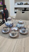 Antique villeroy & boch timor porcelain tea set. (Damaged and incomplete).