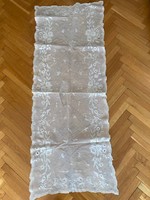 Crocheted and embroidered tablecloths, beautiful old, authentic homemade products, 6 pieces in one
