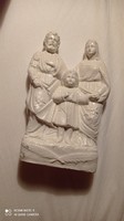 Old wall or pedestal holy family wall decoration, relief picture table relief, statue