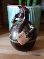 Vintage perui népi indián kerámia baba - Chulucana