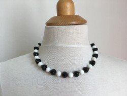 Black and white necklace