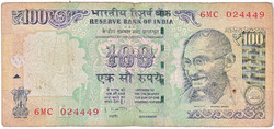 India 100 rupees 2013 fa