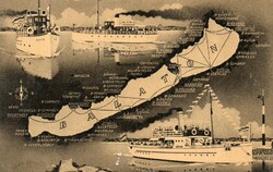 Ba - 236  A Balaton hajózási térképe