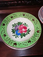 Antique painted antique plate from a collection of 30