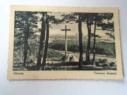 D199645 old postcard - Kőszeg Trianon cross - Mihalik lajosné vác