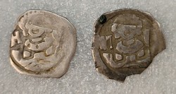 2 pieces King Otto of Hungary (1305-1307) Lower Bavaria (Regensburg), ducal silver pfennig