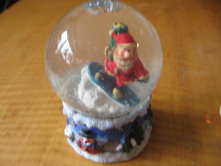 Retro Santa Claus snow globe