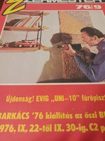 1976 / SZEPTEMBER EZERMESTER/ SZÜLETÈSNAPRA/KARÀCSONYRA/könyv/újság/kèpregèny/.
