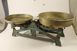 Antique copper pan strainer scale 571