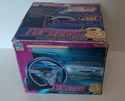 Logic3 topdrive 3 steering wheel in original box *for playstation and nintendo 64 machines*