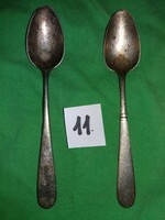 Antik ezüstözött alpakka skanál 2 - db szett egyben evőeszköz a képek szerint 11.