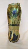 Art Nouveau antique Zsolnay 27cm multi-fired eosine vase