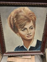 Female portrait painting