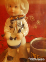 Old boxed drum boy from Australia with candle holder, no candle marked.