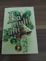 Old Christmas mini postcard