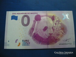 Spain 0 euro 2018 madrid zoo panda! Rare commemorative paper money! Ouch!