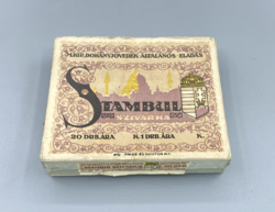 Ritkább cigarettás papírdoboz STAMBUL Magyar Királyi Dohányjövedék 1924