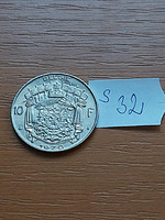 Belgium belgie 10 francs 1970 nickel, king baudouin i s32