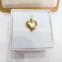 14K gold heart pendant 1.29g. (No. 23/69.B)