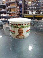 Antique commemorative mug with the image of Emperor William