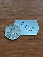 Belgium belgique 25 centimes 1968 copper-nickel s190