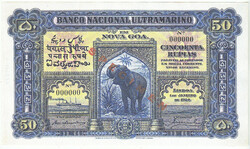 Portuguese India 50 Rupee Specimen 1924 Replica