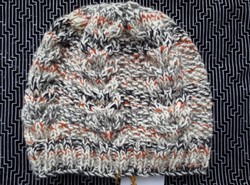 Hand-knitted, unique men's hat new