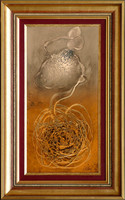 Zoltán Ludvig: And from this came existence IV. - With frame 52x32 cm - artwork: 40x20 cm - 2311/21