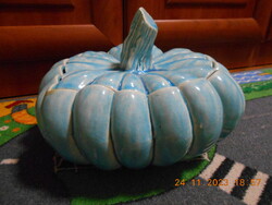 Huge pumpkin with Zsolnay base glaze. Rare!!