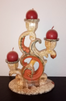 Vintage. Ceramic candle holder depicting dripping wax for sale