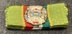 Medal of Merit for Friendliness of Arms with Ribbon Band Miniature (Silver Grade)