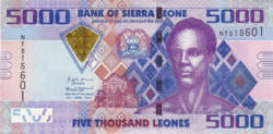 Sierra Leone 5000 leones 2021 UNC