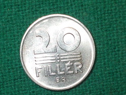 20 Filér 1989 ! It was not in circulation! Greenish!