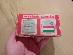 Országok zászlók retro kártya memóriakártya