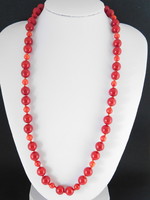 Coral necklace 14k gold
