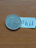 Belgium belgie 1 franc 1998 steel nickel, ii. King Albert s411