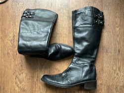Equestrian-style leather boots, size 40