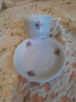 Zsolnay manófŭles cup with plate